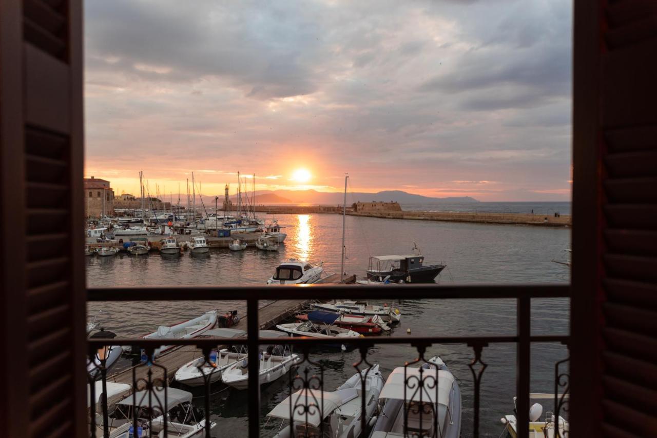 Destino Home Overlooking The Venetian Port Of Chania Chania  Exteriér fotografie