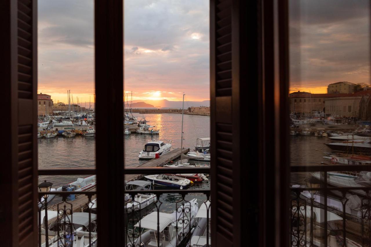 Destino Home Overlooking The Venetian Port Of Chania Chania  Exteriér fotografie